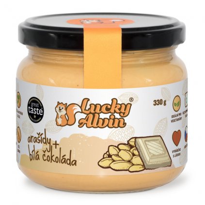 Lucky Alvin Arašídový krém a bílá čokoláda 330 g