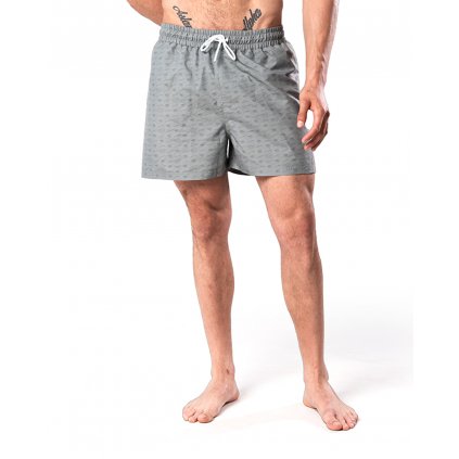 PÁNSKÉ PLAVKOVÉ ŠORTKY VOJENSKÁ ZELENÁ PATTERN / EL ESDE